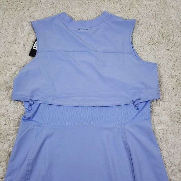Eddie Bauer Active Dress Womens Medium Purple 4 Way Stretch Woven Zipper Pockets - Picture 6 of 12